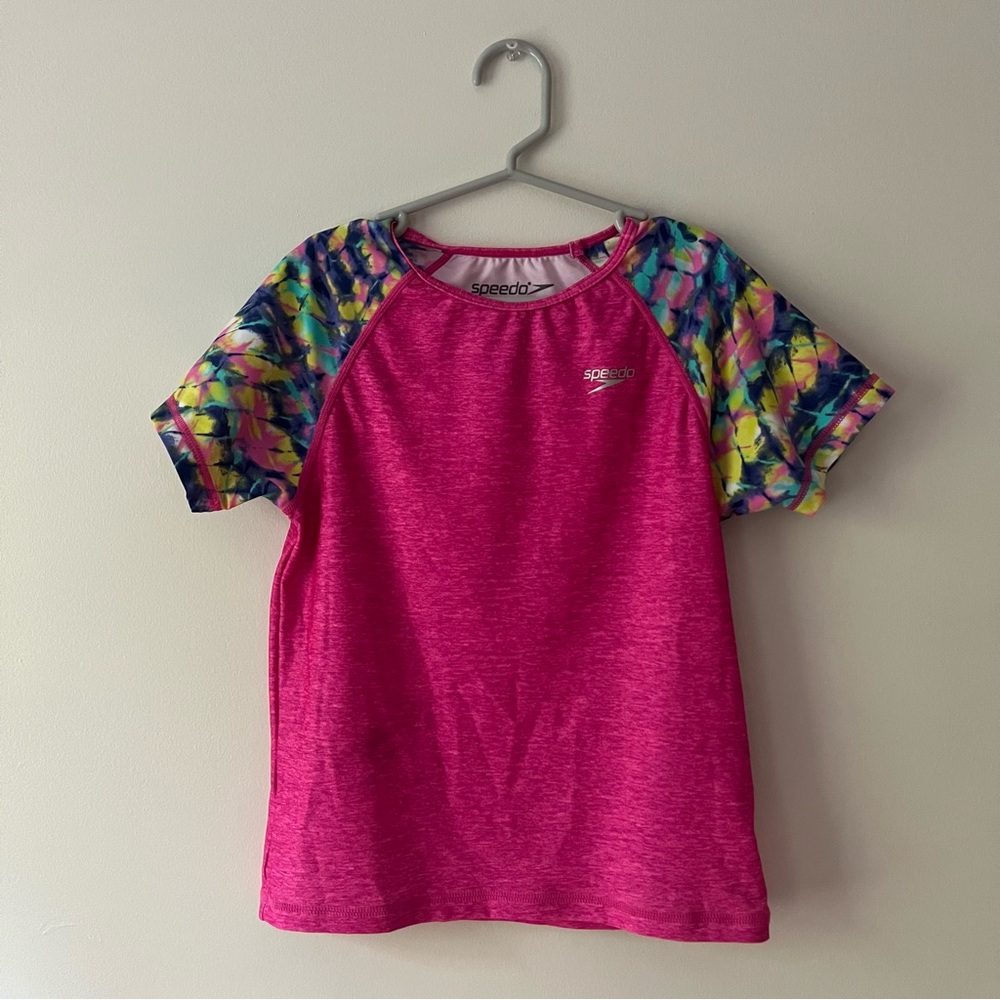 Girls Speedo Rashguard Swim Top M